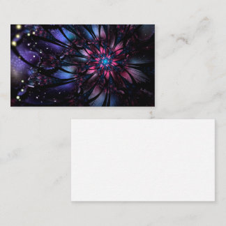 Abstract fractal flower design.   business card
