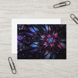 Abstract fractal flower design.  business card