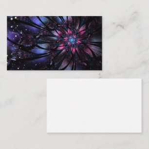 Abstract fractal flower design. calling card