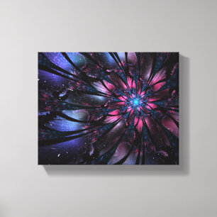 Abstract fractal flower design.  canvas print