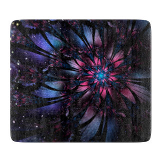 Abstract fractal flower design. cutting board