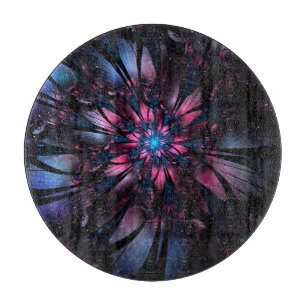 Abstract fractal flower design. cutting board