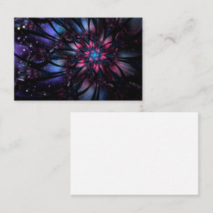 Abstract fractal flower design. discount card