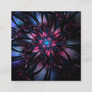 Abstract fractal flower design.   enclosure card
