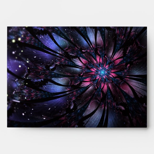 Abstract fractal flower design.  envelope (Front)