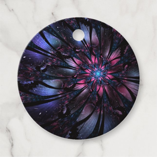 Abstract fractal flower design.    favour tags (Front)