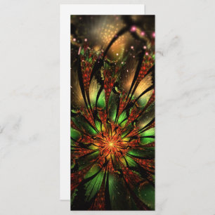 Abstract fractal flower design. holiday card