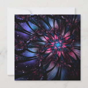 Abstract fractal flower design. holiday card