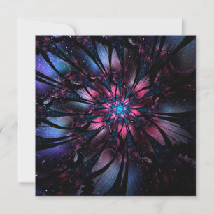 Abstract fractal flower design. invitation