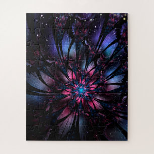 Abstract fractal flower design. jigsaw puzzle