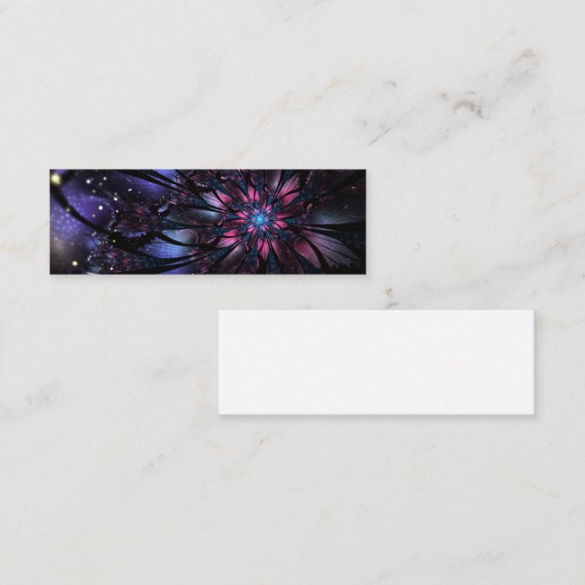 Abstract fractal flower design.   loyalty card (Front/Back)
