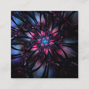 Abstract fractal flower design.  loyalty card