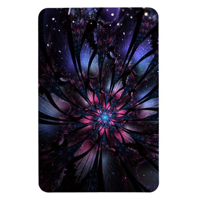 Abstract fractal flower design.  magnet (Vertical)