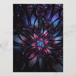 Abstract fractal flower design.  menu