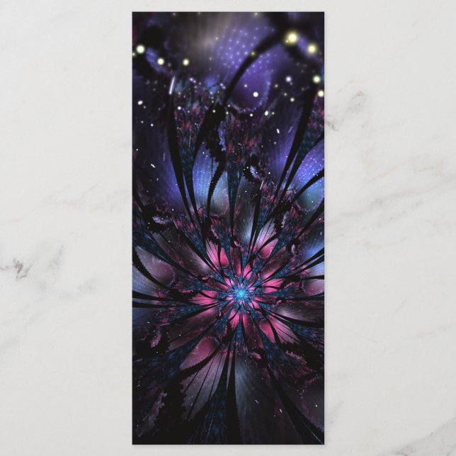 Abstract fractal flower design. menu (Front)