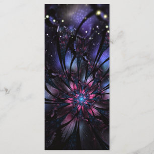 Abstract fractal flower design. menu