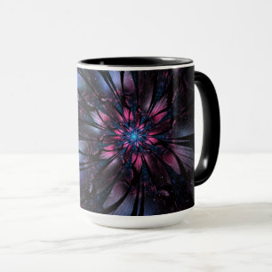 Abstract fractal flower design.   mug