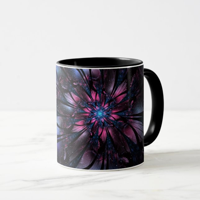 Abstract fractal flower design.  mug (Front Right)