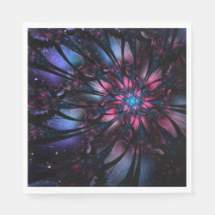 Abstract fractal flower design.  napkin