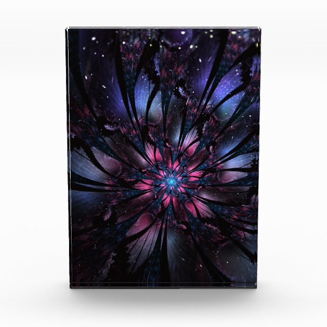 Abstract fractal flower design.  photo block (Front)