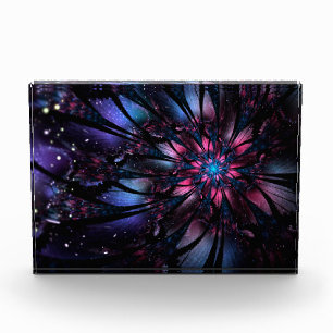 Abstract fractal flower design.  photo block