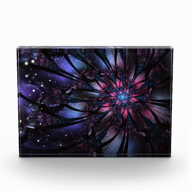 Abstract fractal flower design.  photo block (Front)