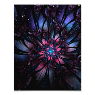 Abstract fractal flower design. photo print