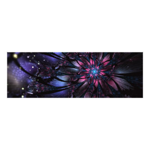 Abstract fractal flower design. photo print