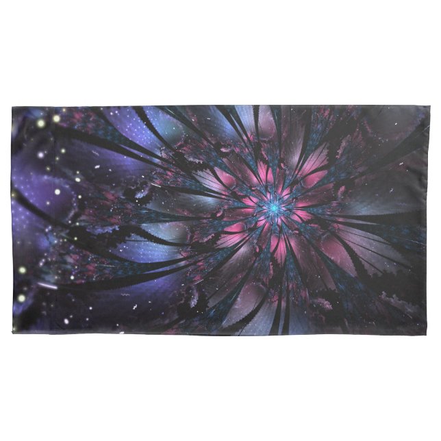 Abstract fractal flower design.  pillowcase (Front)