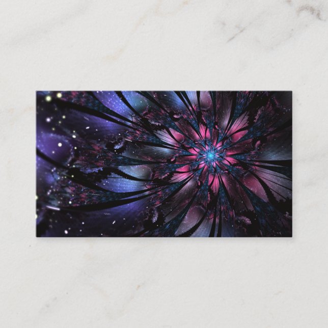 Abstract fractal flower design.  place card (Front)