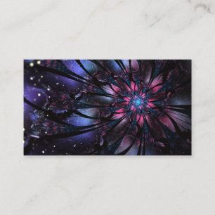 Abstract fractal flower design. place card