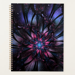 Abstract fractal flower design. planner