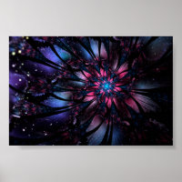 Abstract fractal flower design.