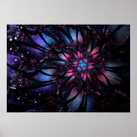 Abstract fractal flower design.