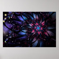 Abstract fractal flower design. 