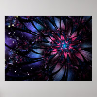 Abstract fractal flower design.