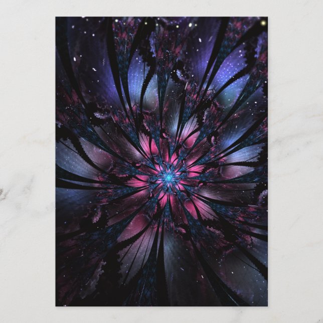 Abstract fractal flower design.  program (Front)