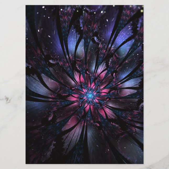 Abstract fractal flower design. program (Front)