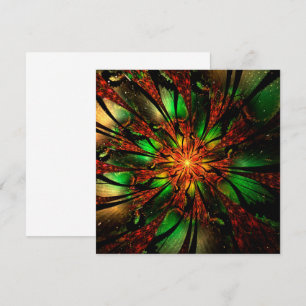 Abstract fractal flower design. save the date