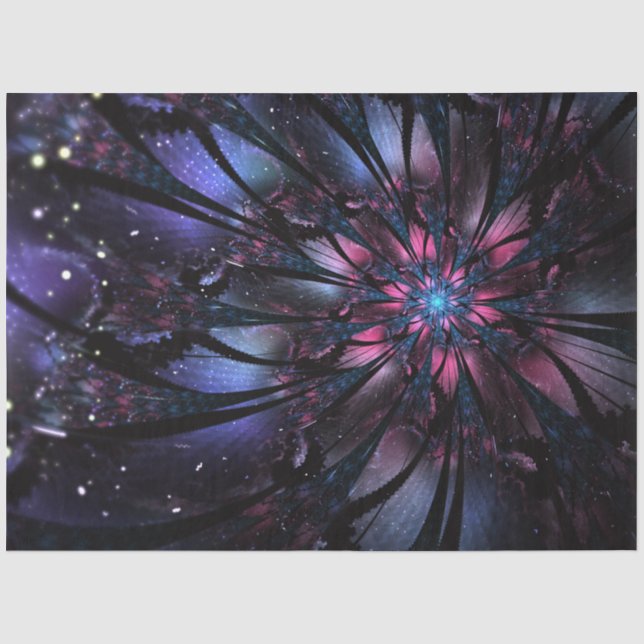 Abstract fractal flower design.  tissue paper (Front)