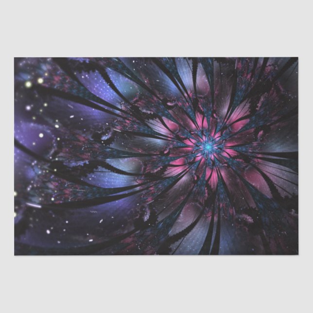 Abstract fractal flower design. tissue paper (Front)