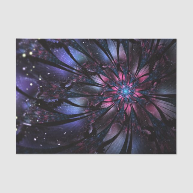 Abstract fractal flower design.  tissue paper (Front)