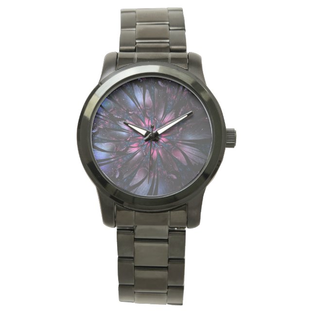 Abstract fractal flower design.  watch (Front)