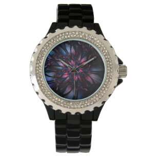 Abstract fractal flower design. watch