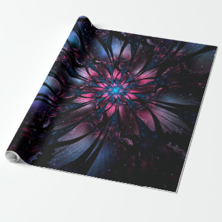 Abstract fractal flower design. wrapping paper