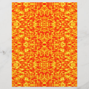 Abstract Fractal In Red And Orange