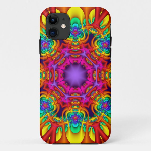 Abstract fractal kaleidoscope iPhone 5 case (Back)
