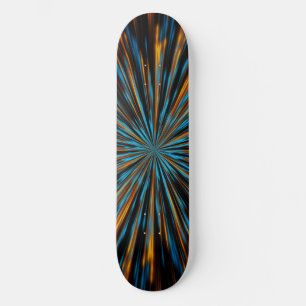 Abstract Fractal Lights Skateboard