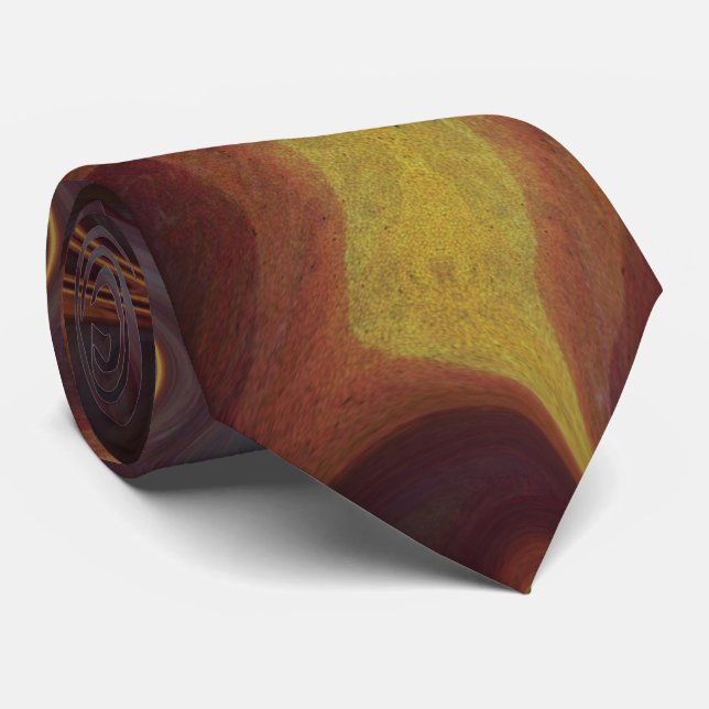 abstract fractal pattern neck tie (Rolled)
