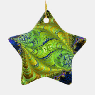 Abstract fractal patterns and shapes. Fractal Art Ceramic Tree Decoration